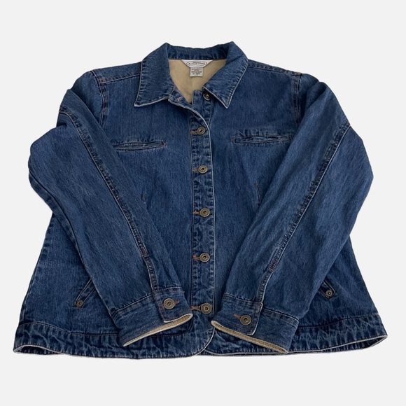 Northern Reflections Denim Jacket Size Large 
Blue Casual Corduroy Cuffs - Picture 2 of 11